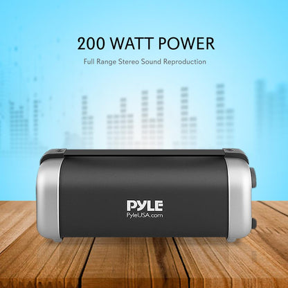 product image number 3 for Pyle Portable Hi-Fi Bluetooth Speaker Radio