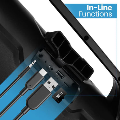 Wireless Bluetooth Boombox Speaker - Monstrous Sound, Waterproof, 40W