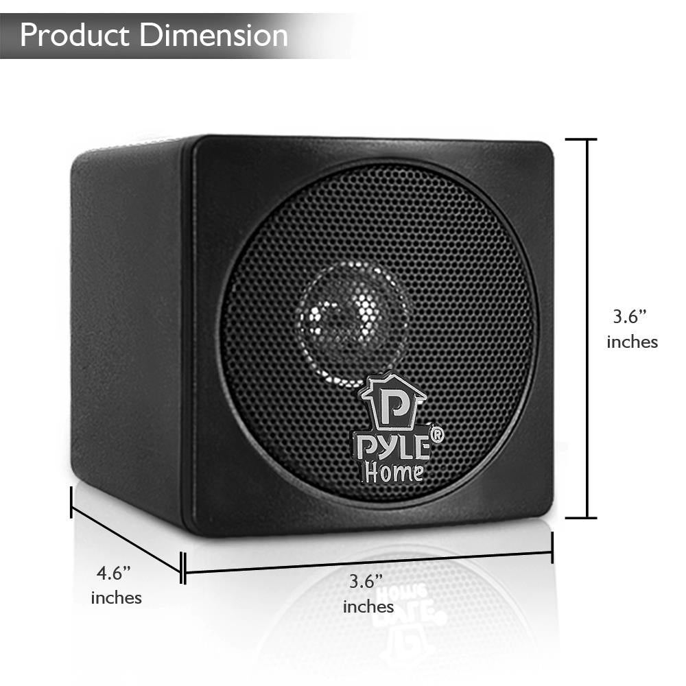 Mini Cube Bookshelf Speakers 100W 3