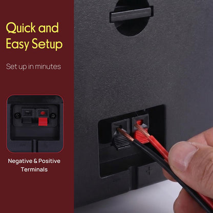 4'' Mini Cube Bookshelf Speakers