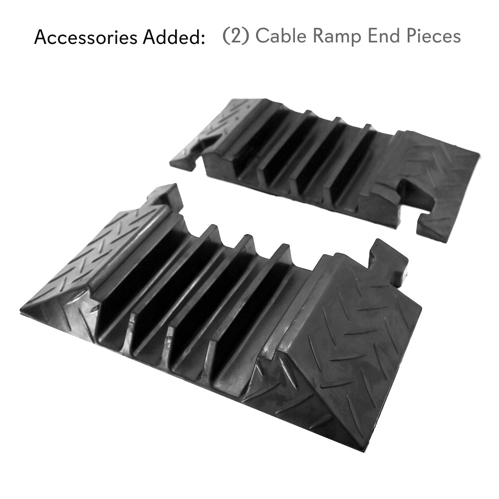 product image number 7 for Pyle Cable Ramp End Caps Finish Pieces, 4-Ch.
