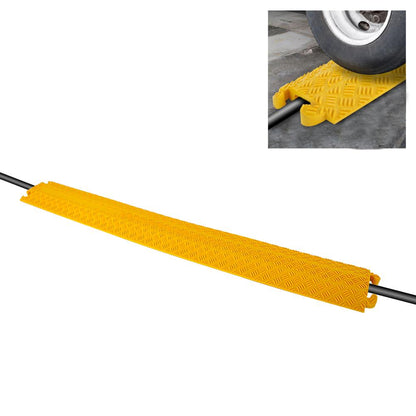 Cable Protector Ramp 11,000 lbs Support Thermoplastic Rubber Yellow