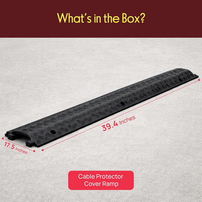 Cable Protector Cover Ramp - Cord/Wire Safety Concealment Track
