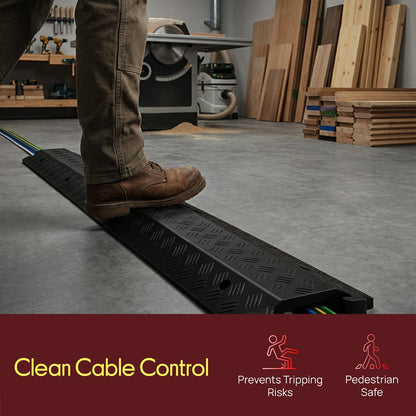 Cable Protector Cover Ramp - Cord/Wire Safety Concealment Track