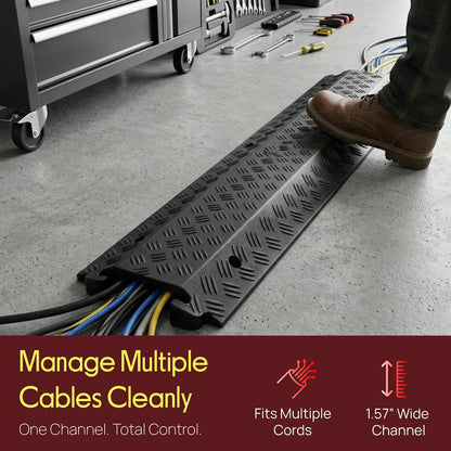 Cable Protector Cover Ramp - Cord/Wire Safety Concealment Track