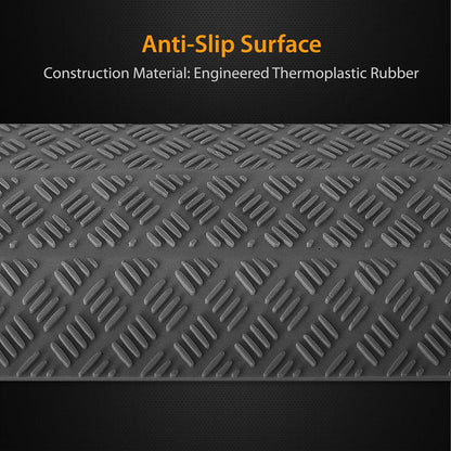 Cable Protector Cover Ramps - Cord/Wire Safety Concealment Floor Tracks, Rugged & Waterproof, Indoor/Outdoor Use (Single Channel Grooves)