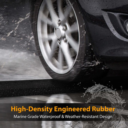 Cable Protector Cover Ramps - Cord/Wire Safety Concealment Floor Tracks, Rugged & Waterproof, Indoor/Outdoor Use (Single Channel Grooves)