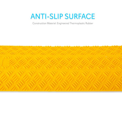 Cable Protector Ramp 11,000 lbs Support Thermoplastic Rubber Yellow