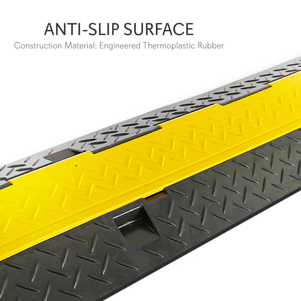 product image number 3 for Pyle Cable Cover Ramp Safety Track, 2-Ch.