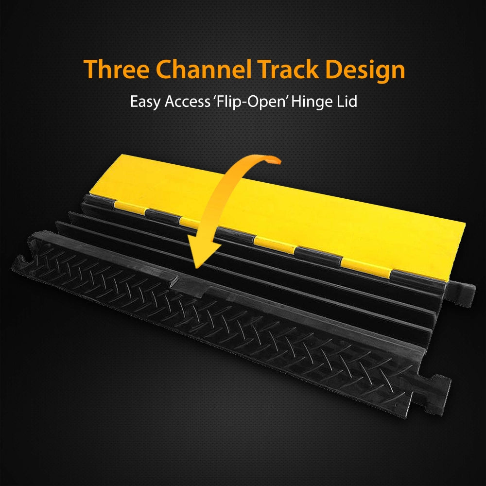 product image number 2 for Pyle Cable Cover Ramp Safety Tracks