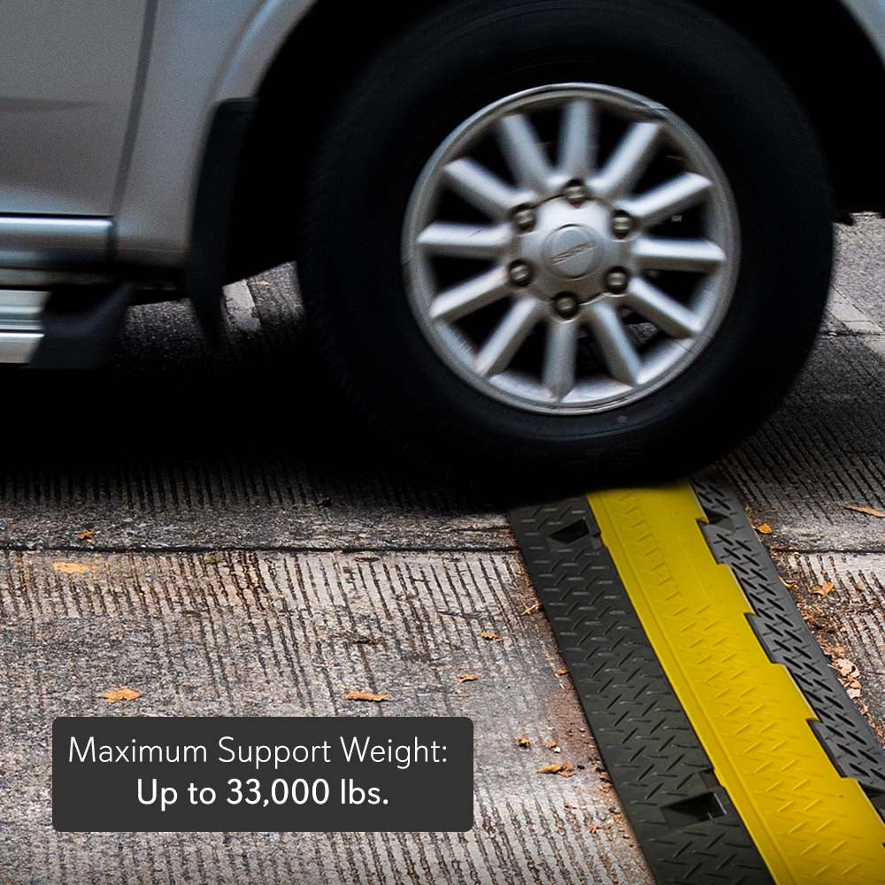 product image number 4 for Pyle Cable Cover Ramp Safety Tracks