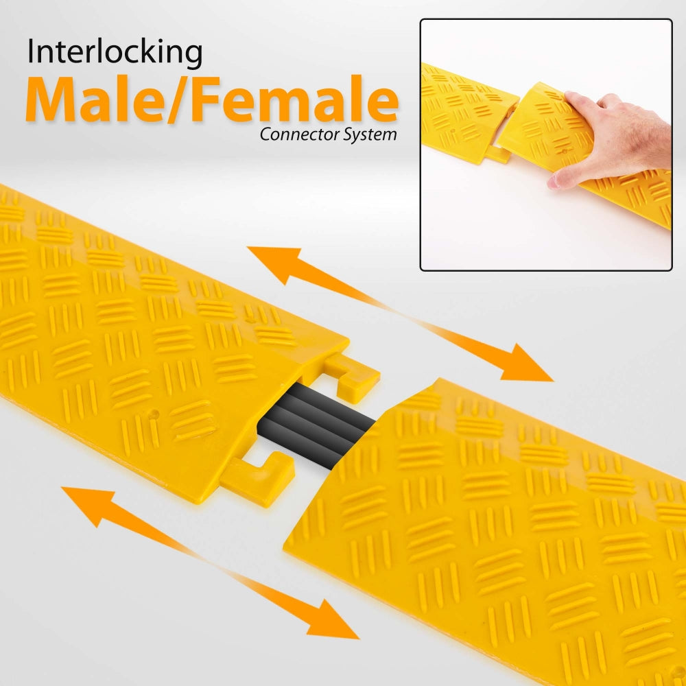 product image number 2 for Pyle Cable Protective Cover Ramp