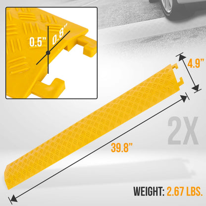 product image number 6 for Pyle Cable Protective Cover Ramp