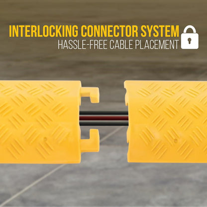 Cable Ramp Protector 2000 lb Capacity Polyethylene Yellow