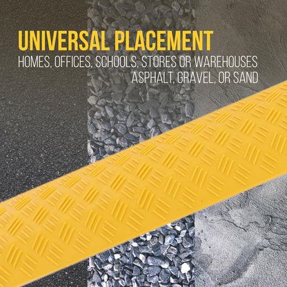 Cable Ramp Protector 2000 lb Capacity Polyethylene Yellow