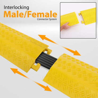 product image number 2 for Pyle Cable Protective Cover Ramp