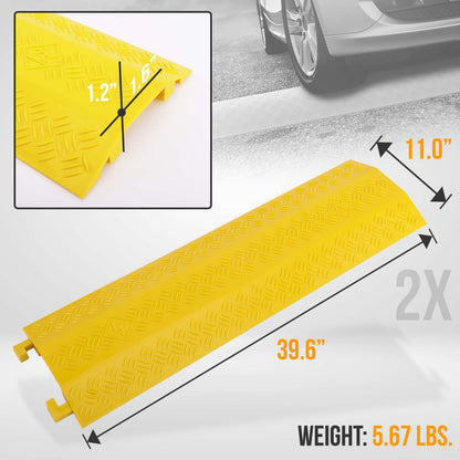 product image number 6 for Pyle Cable Protective Cover Ramp
