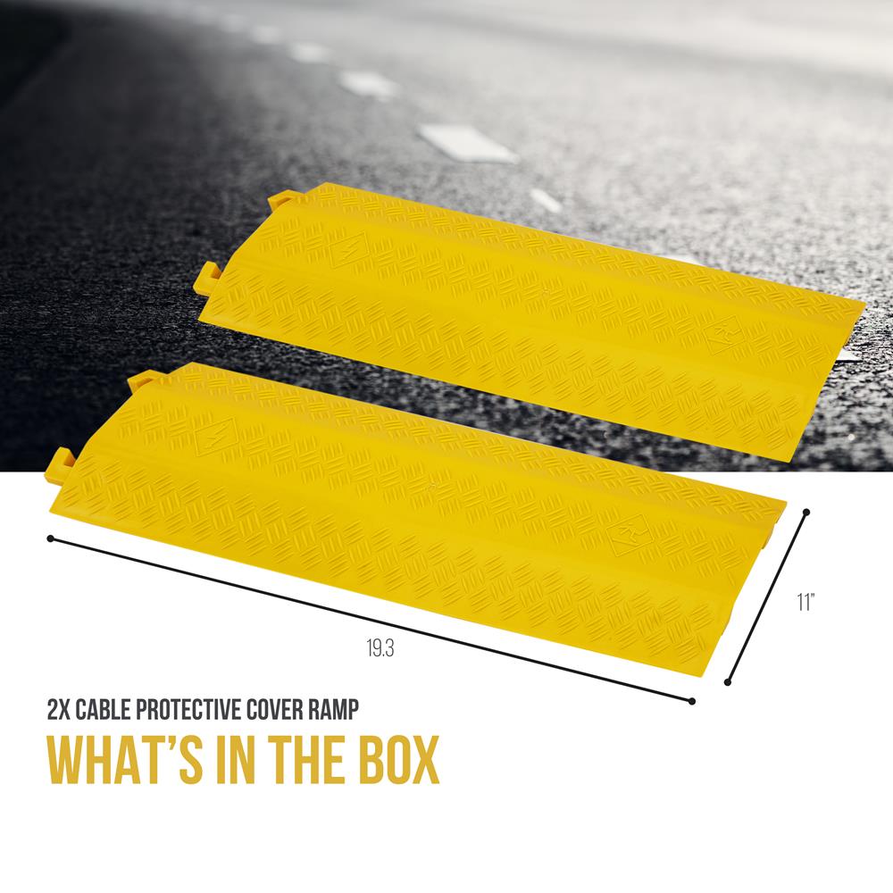 product image number 7 for Pyle Cable / Wire Cover Ramp Track