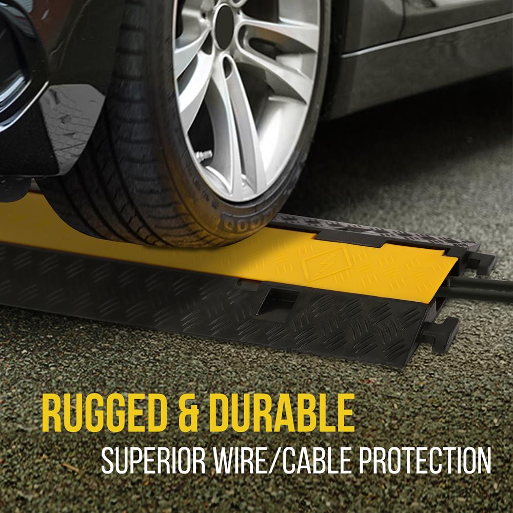 product image number 2 for Pyle Cable / Wire Cover Ramp Track