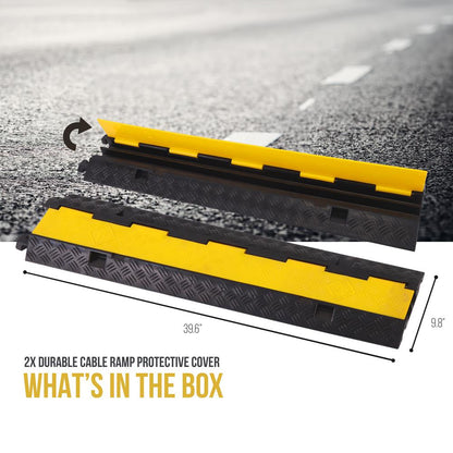 product image number 7 for Pyle Cable / Wire Cover Ramp Track