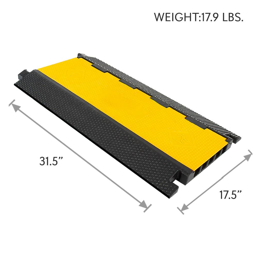 product image number 6 for Pyle Protective Cable & Wire Cover Ramp Track