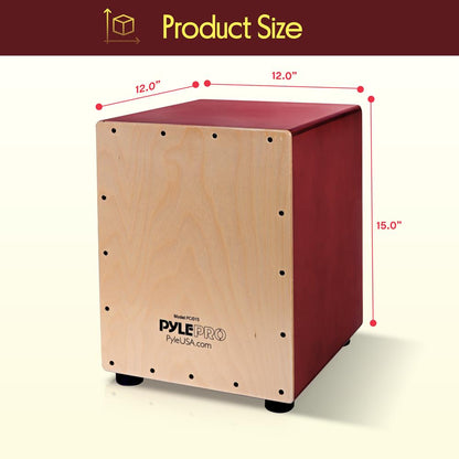 Cajon Drum Box, Rhythmic Sound, Birch Wood, Brown