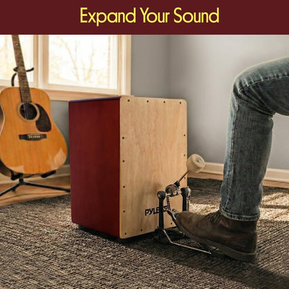 Cajon Drum Box, Rhythmic Sound, Birch Wood, Brown