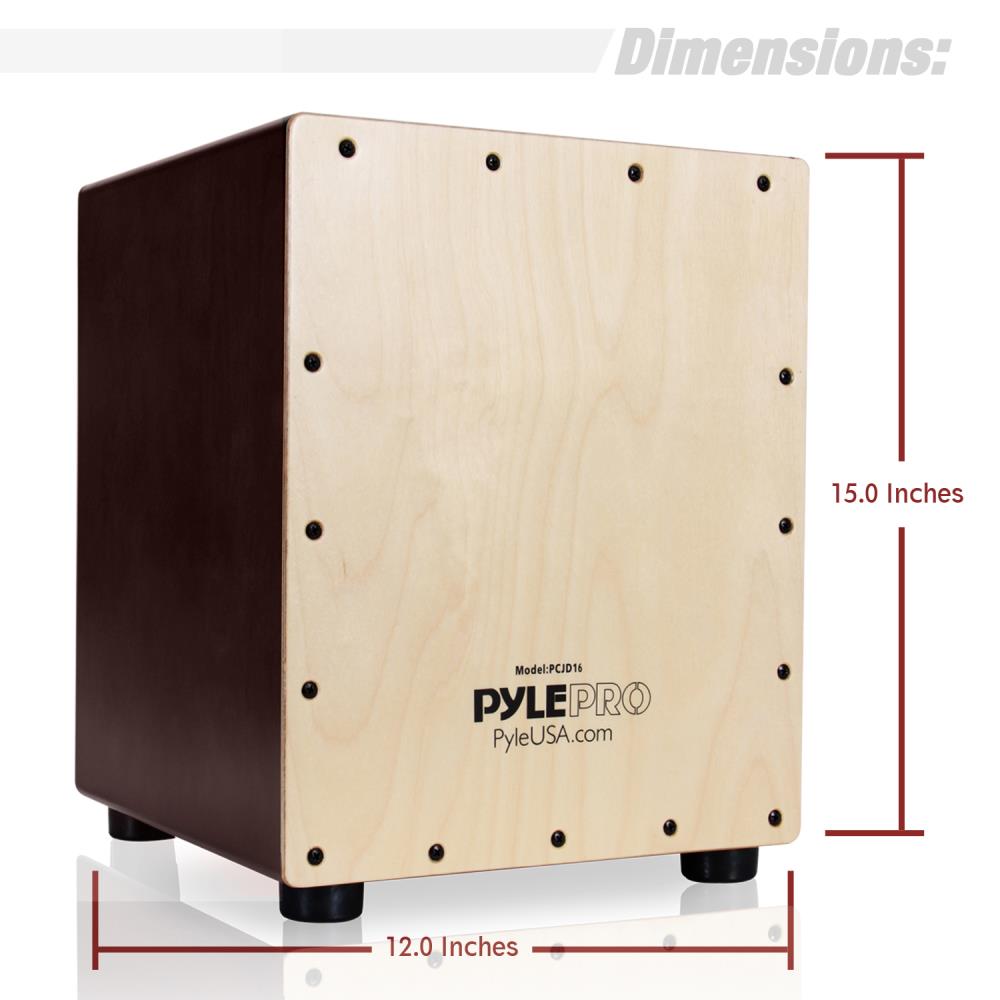 product image number 4 for Pyle Stringed Jam Cajon Percussion Box