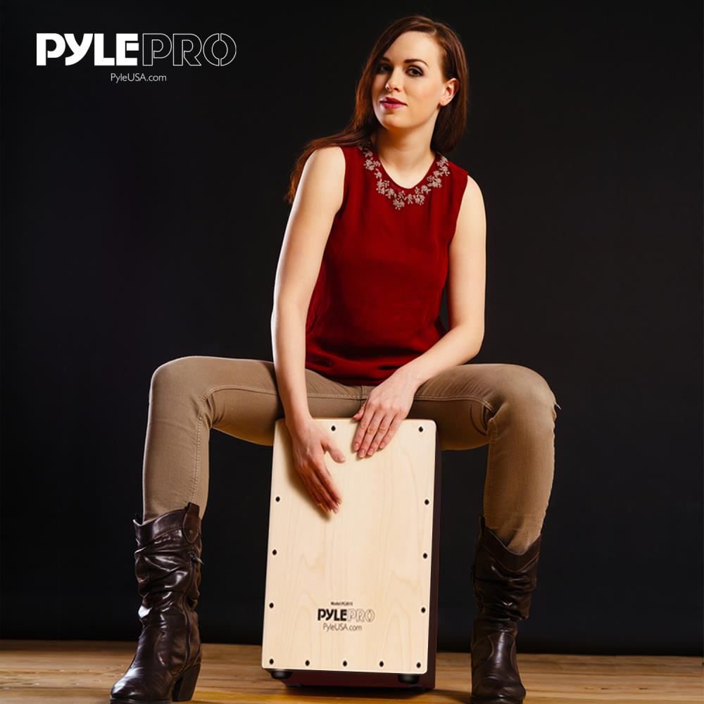 product image number 7 for Pyle Stringed Jam Cajon Percussion Box