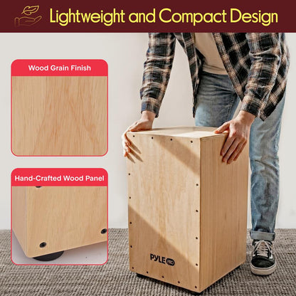 Wooden Cajon Box, Rhythmic Sound, Birch Wood, Compact Design