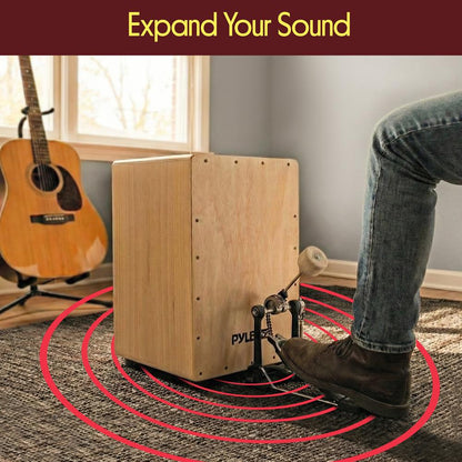 Wooden Cajon Box, Rhythmic Sound, Birch Wood, Compact Design