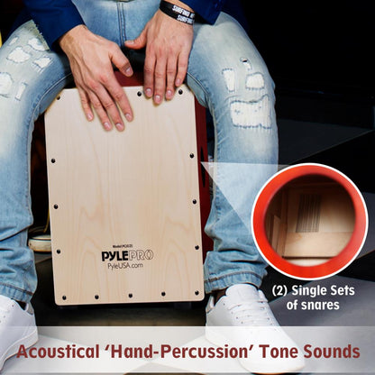 product image number 5 for Pyle Snare-Style Cajon Percussion Box