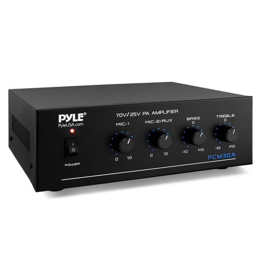 60W Bluetooth Power Amplifier - Wireless Streaming, LED Display, RCA Inputs