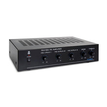 100W Bluetooth Power Amplifier - Indoor Stereo Receiver - 3 Mic Inputs