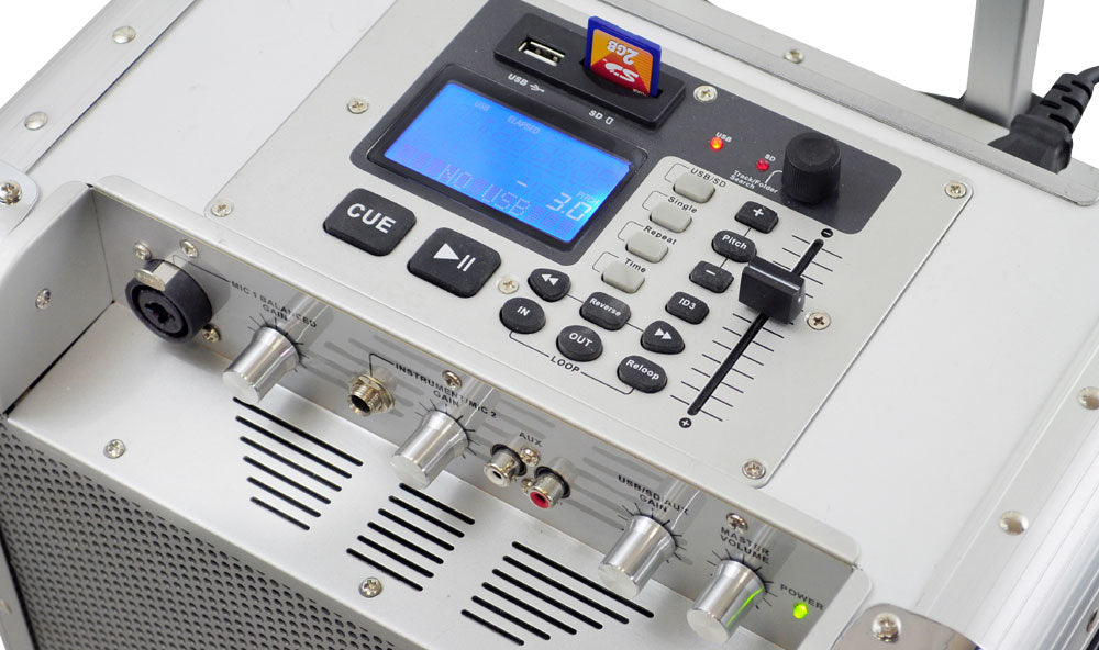 Portable 400W PA System, Rechargeable, DJ Controls, White – Pyle USA