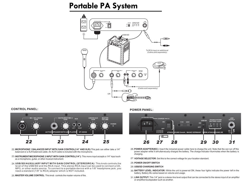 product image number 7 for Pyle Portable Pa Speaker System
