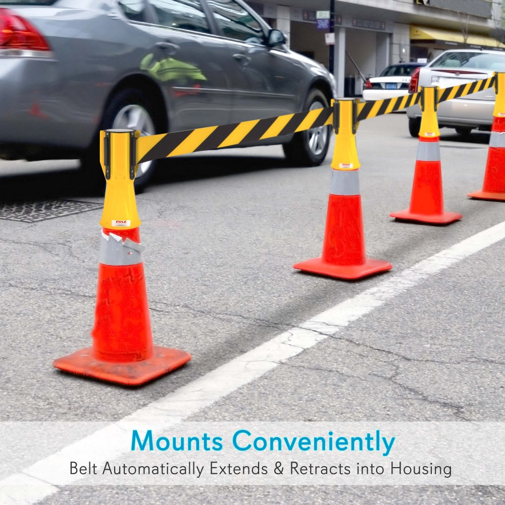 product image number 3 for Pyle Traffic Cone Warning Belt Barrier