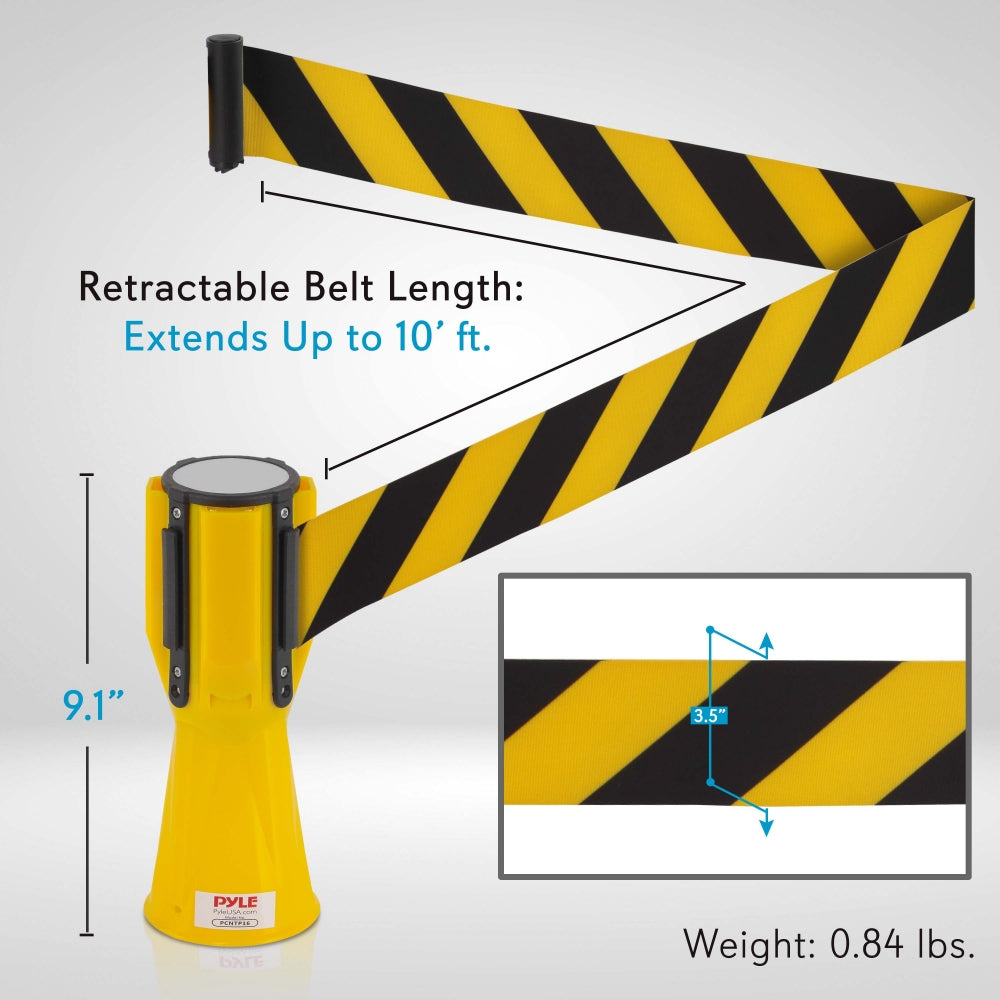 product image number 6 for Pyle Traffic Cone Warning Belt Barrier