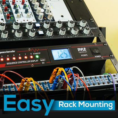 10 Outlet Power Sequencer Conditioner - 2000W, LCD Display, Rack Mount