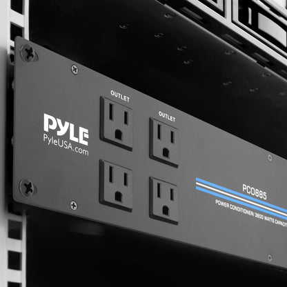 3600W 18-Outlet Rack Power Conditioner, Surge Protection, Digital Display