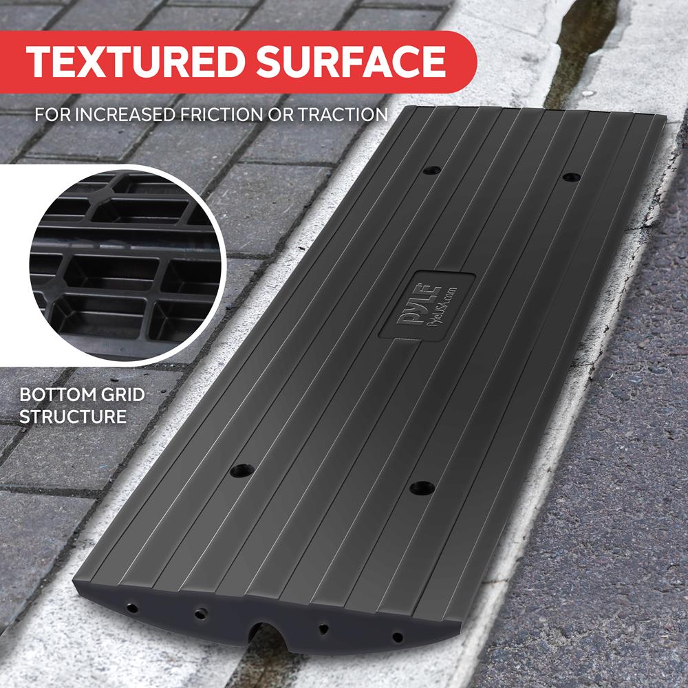 Driveway Curb Ramps 11,000lb Capacity Heavy Duty Rubber 4ft 2pc Set ...