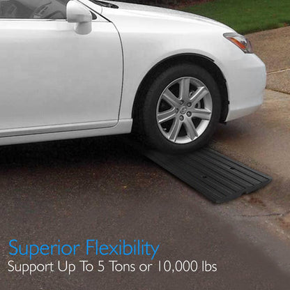 Car/Truck Curb Ramp - Driveway Rubber Threshold Car Curb-Side Bridge