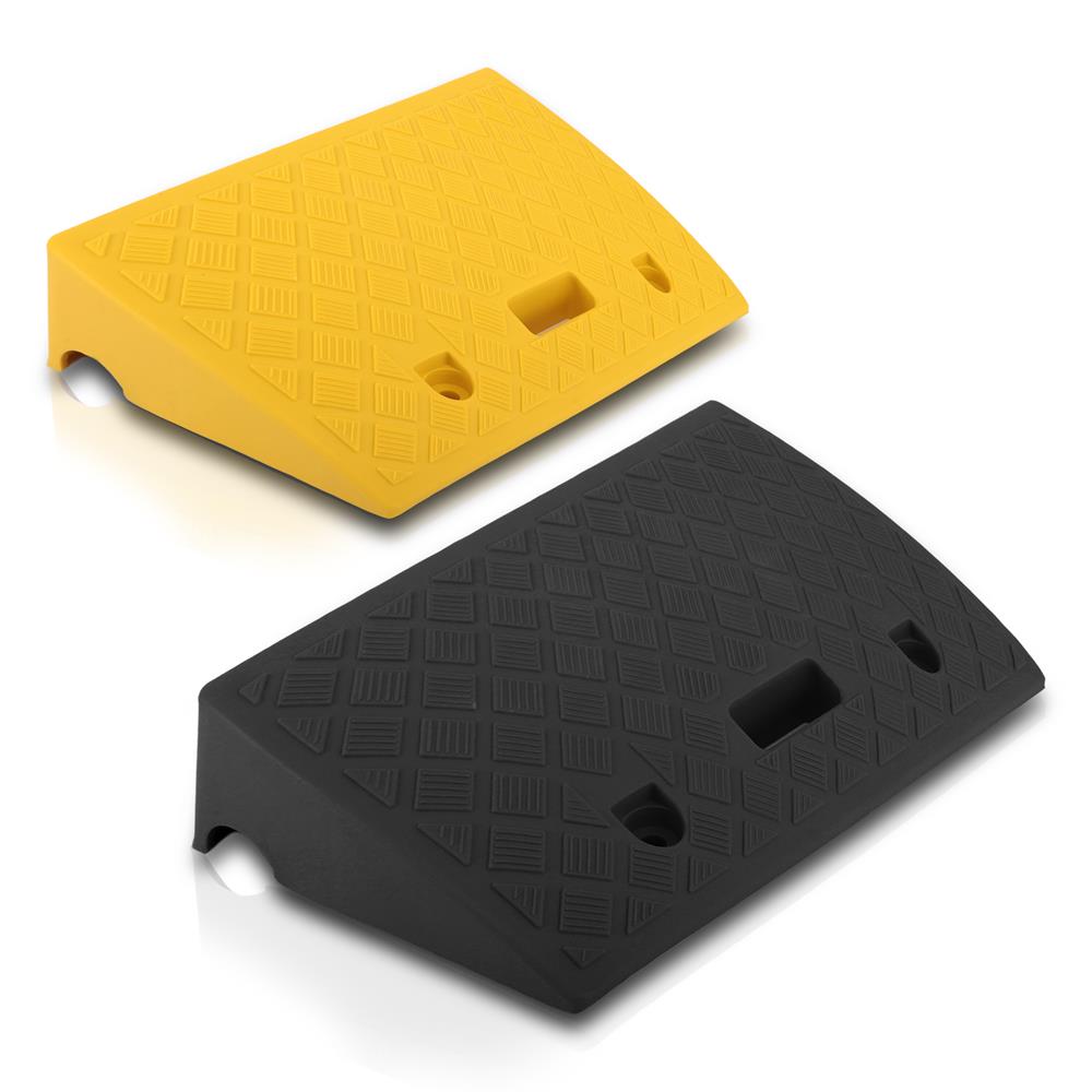 Pyleusa Ramp Portable Curb Ramps 6,600 lbs Capacity Heavy Duty Plastic 2PC Set ...