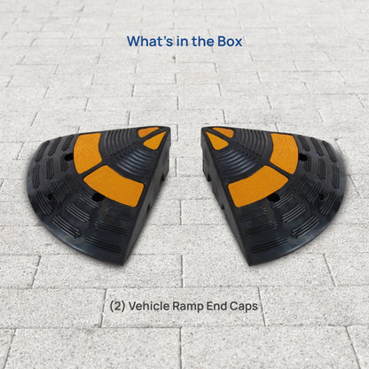 product image number 7 for Pyle Vehicle Curb Ramp End Caps, 2 Pcs.