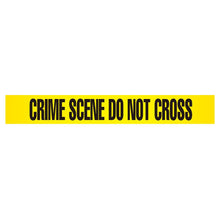 Crime Scene Tape Set, High Visibility, Polyethylene, Yellow, 656 ft