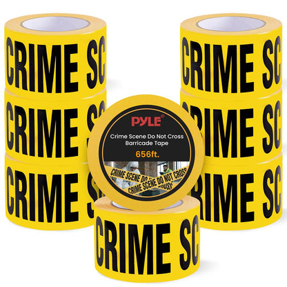 8 Pieces Crime Scene Tape Set Durable Polyethylene Yellow