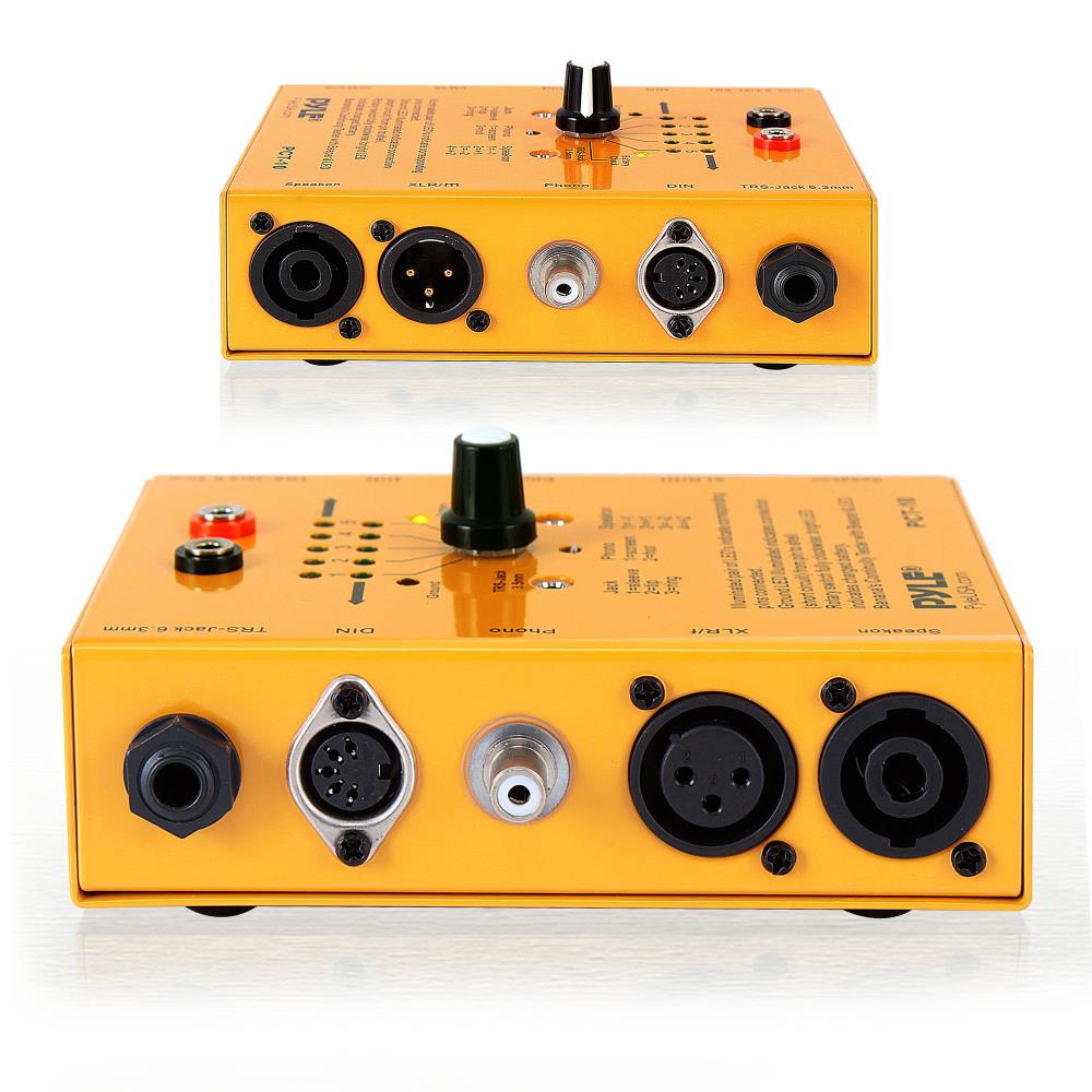 product image number 2 for Pyle 8-Plug Pro Audio Cable Tester