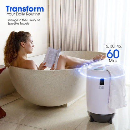 Towel Warmer with Fragrance Holder, Auto Shut-Off, Fits 2 Large Towels