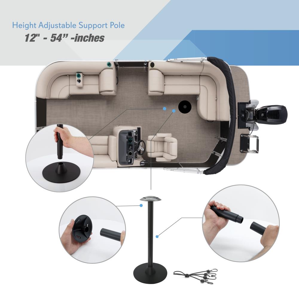 product image number 4 for Pyle Pontoon Boat Cover (17’ - 20’ Ft.)