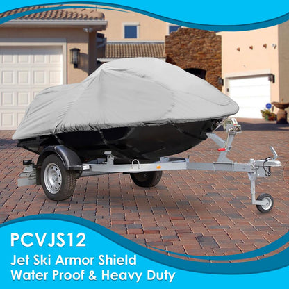Jetski Storage Cover Waterproof 300D Canvas Rear Vents 118"-126"